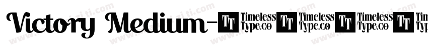 Victory Medium字体转换